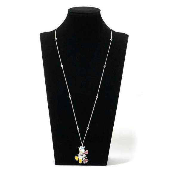 GUCCI Necklace Donald Interlocking Silver 925 - Picture 8 of 10